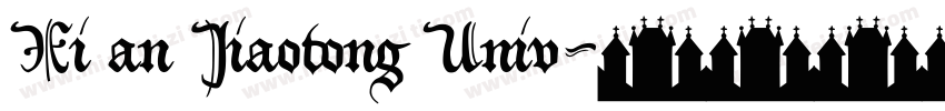 Xi an Jiaotong Univ字体转换